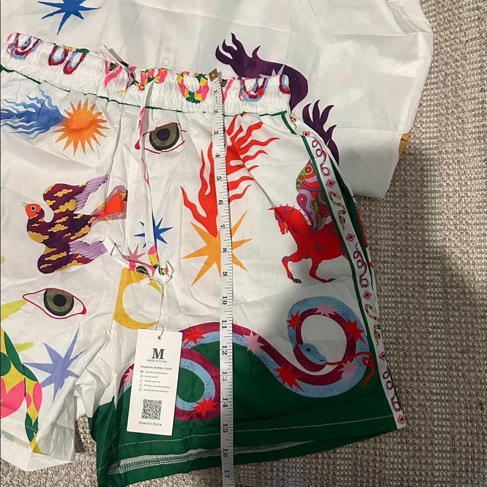 Kitson Multicolor Graphic Shirt and Shorts Set - Picture 10 of 10